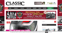 Desktop Screenshot of classicbikeguide.com